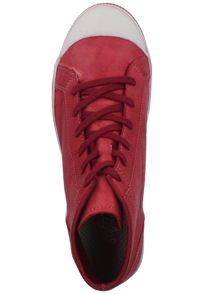 softinos Sneaker Leder Rot - surf4shoes