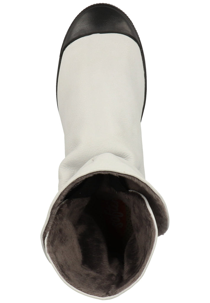 softinos Stiefelette Leder Weiß - surf4shoes