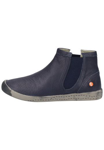softinos Stiefelette Glattleder Navy - surf4shoes