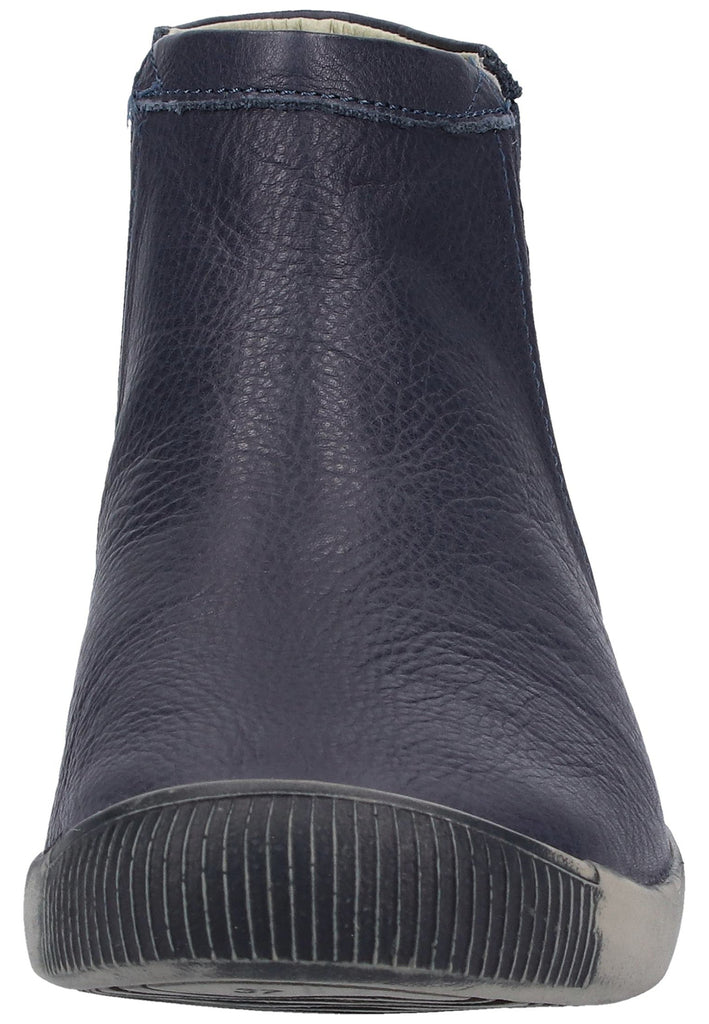 softinos Stiefelette Glattleder Navy - surf4shoes