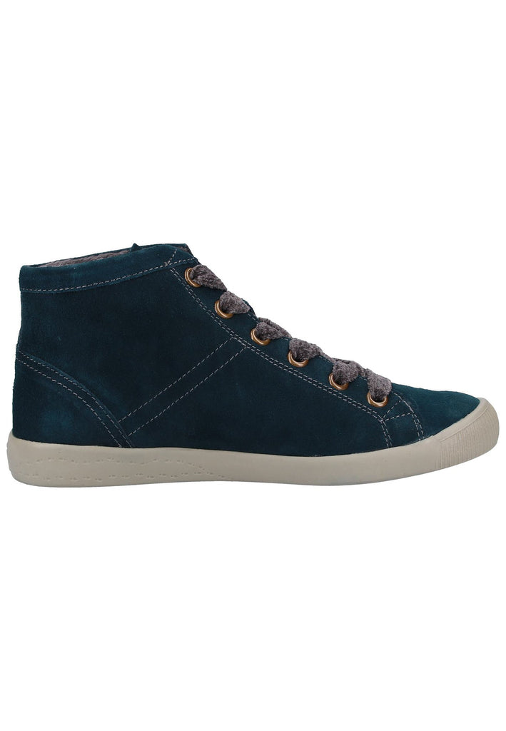 softinos Sneaker Veloursleder Petrol Warmfutter - surf4shoes
