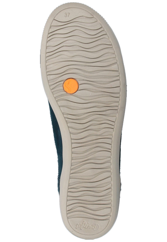 softinos Sneaker Veloursleder Petrol Warmfutter - surf4shoes