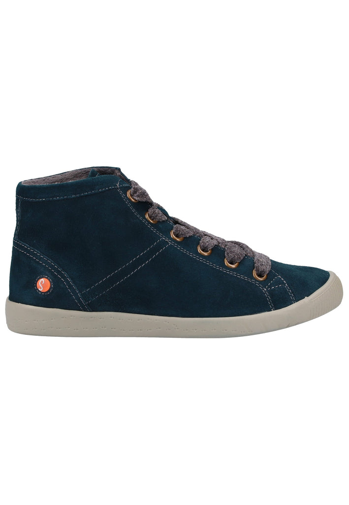 softinos Sneaker Veloursleder Petrol Warmfutter - surf4shoes