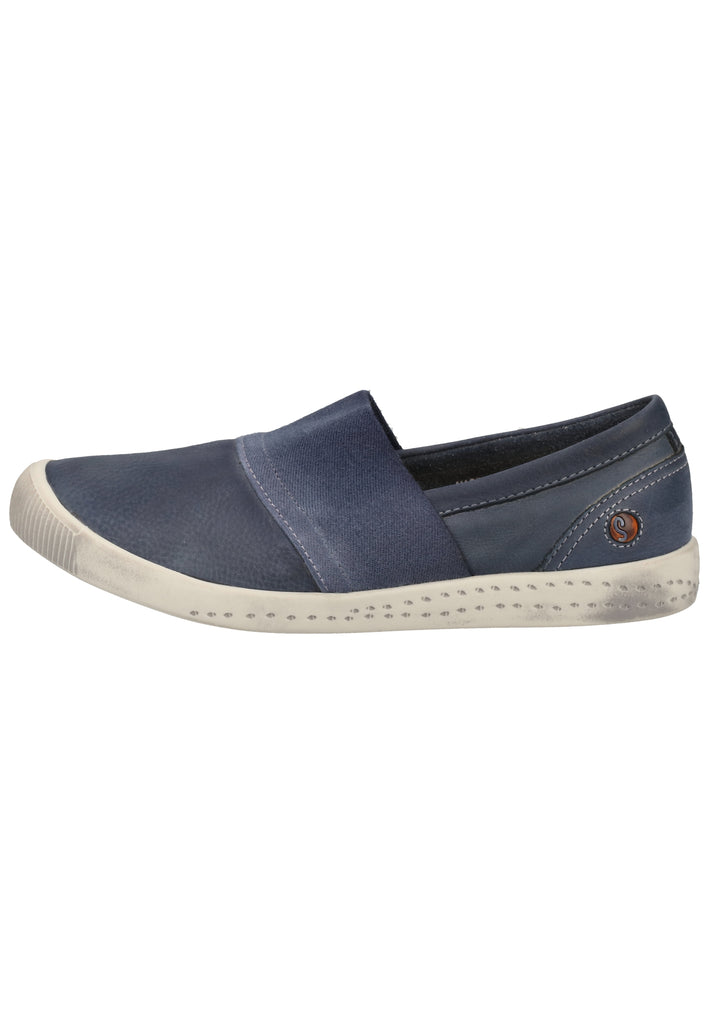 softinos Slipper Leder Navy - surf4shoes