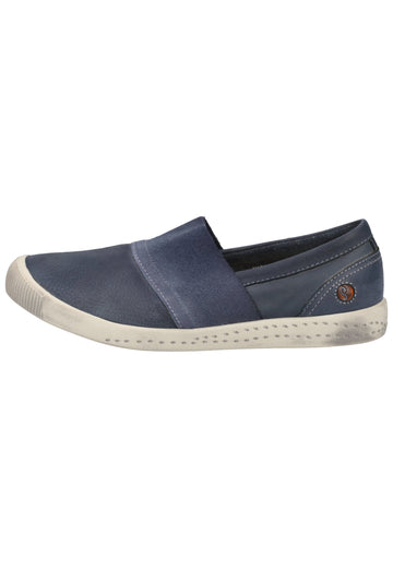 softinos Slipper Leder Navy - surf4shoes