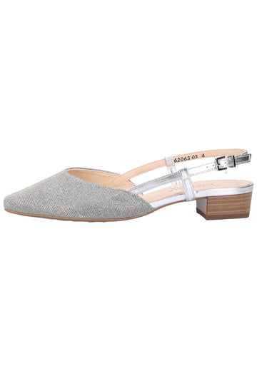 Peter Kaiser Pumps Leder Silber - surf4shoes