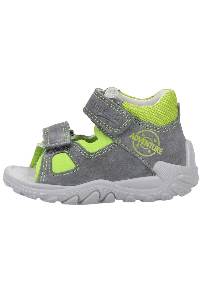 Superfit Sandalen Veloursleder/Textil Grau - surf4shoes