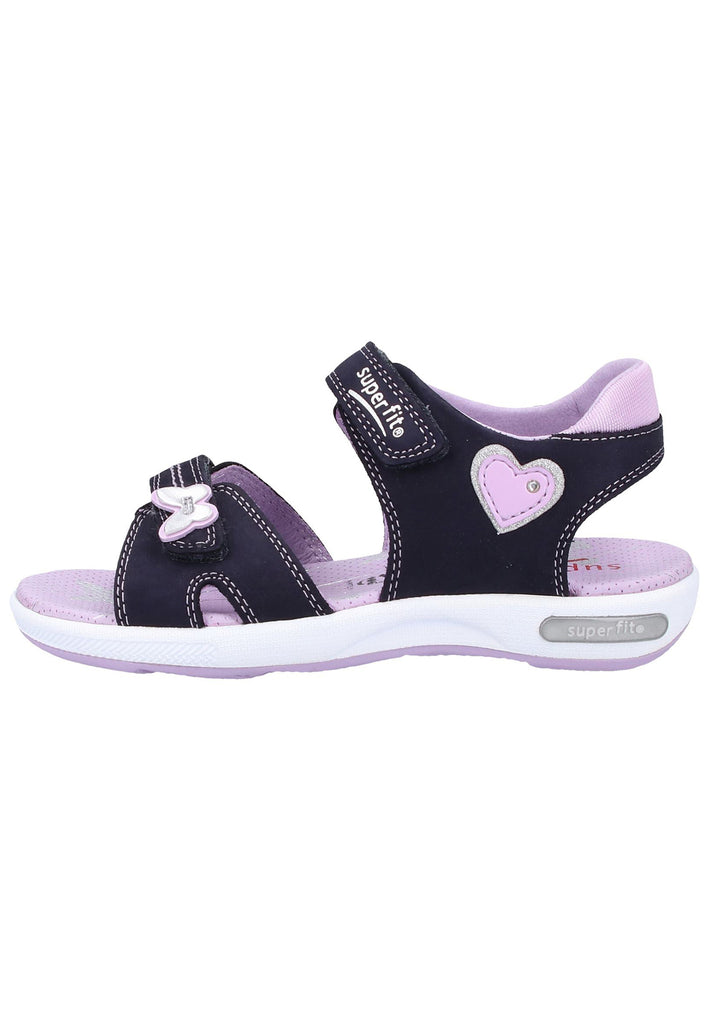 Superfit Sandalen Nubukleder/Textil Dunkelblau - surf4shoes