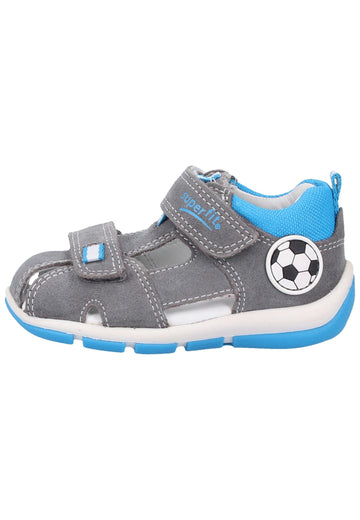 Superfit Halbschuhe Veloursleder/Textil Hellgrau - surf4shoes