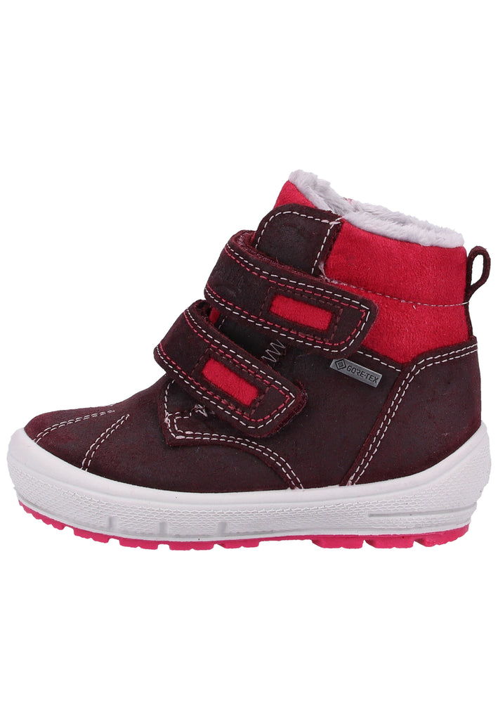 Superfit Stiefel Veloursleder/Textil Rot Warmfutter - surf4shoes