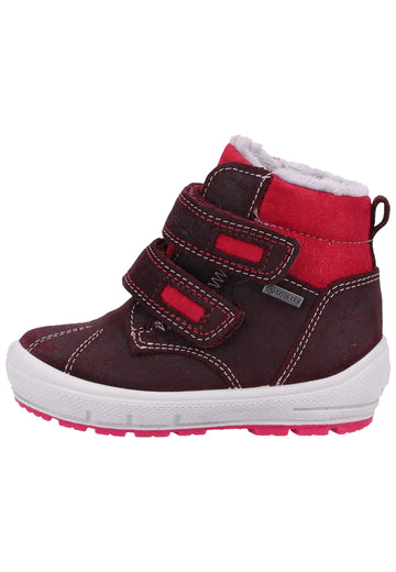 Superfit Stiefel Veloursleder/Textil Rot Warmfutter - surf4shoes