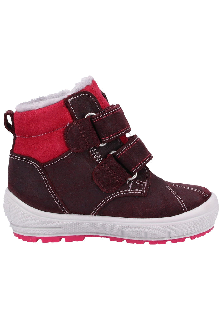Superfit Stiefel Veloursleder/Textil Rot Warmfutter - surf4shoes