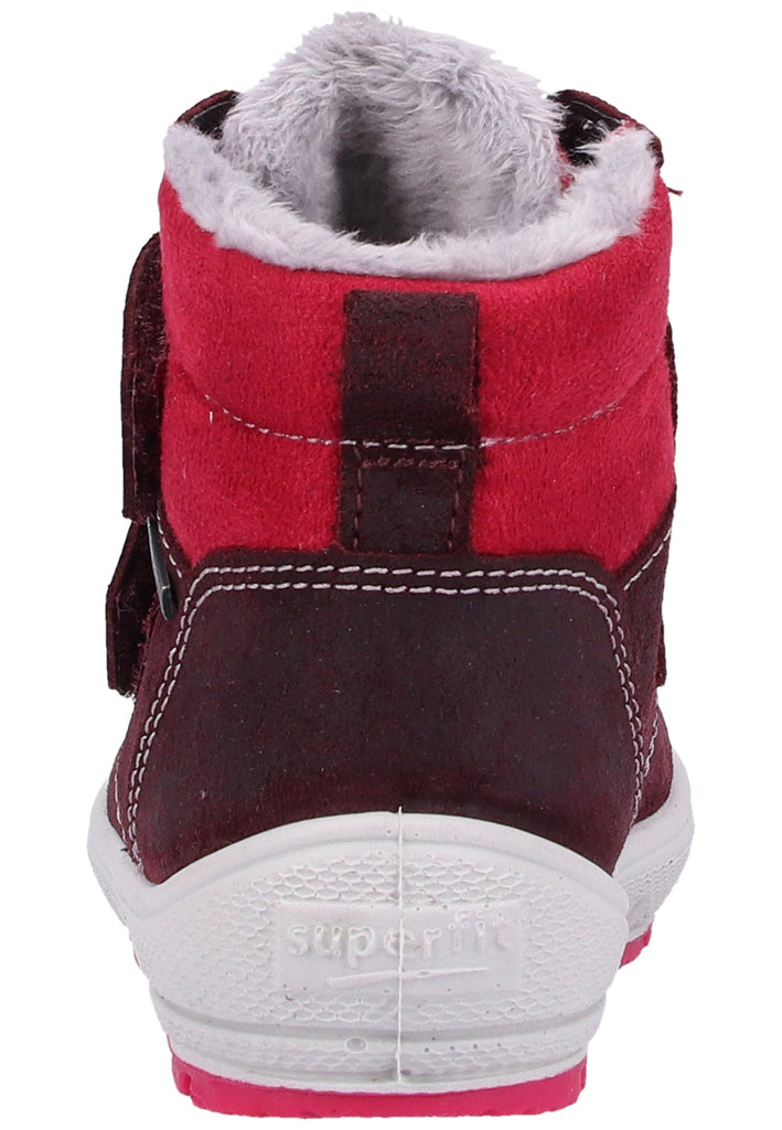 Superfit Stiefel Veloursleder/Textil Rot Warmfutter - surf4shoes