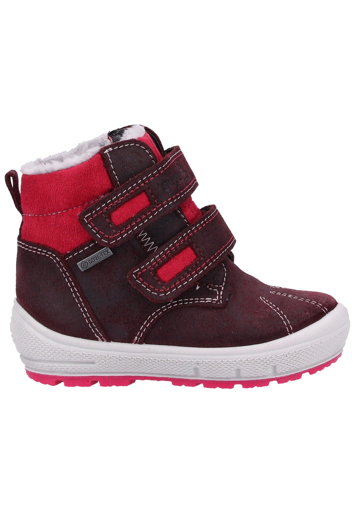Superfit Stiefel Veloursleder/Textil Rot Warmfutter - surf4shoes