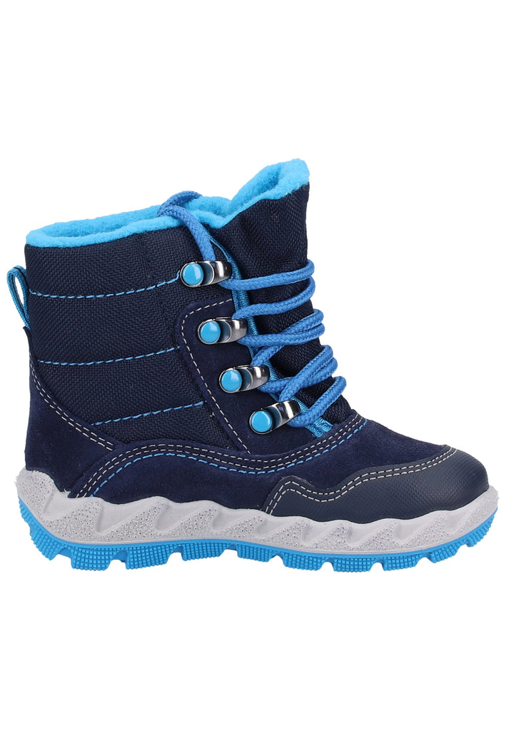 Superfit Stiefel Veloursleder/Textil Blau Warmfutter - surf4shoes