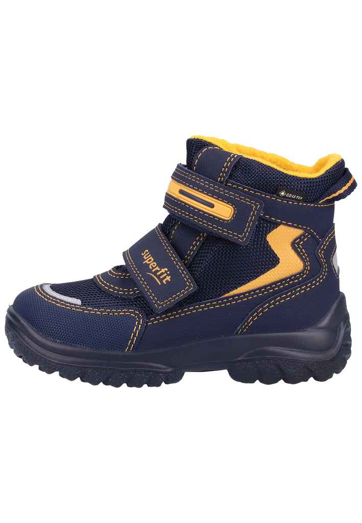 Superfit Stiefel Textil Blau/Gelb Warmfutter - surf4shoes