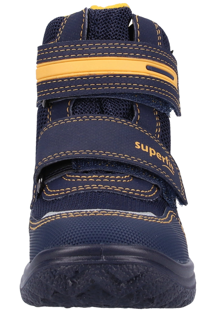 Superfit Stiefel Textil Blau/Gelb Warmfutter - surf4shoes