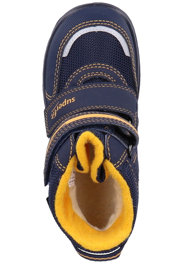 Superfit Stiefel Textil Blau/Gelb Warmfutter - surf4shoes
