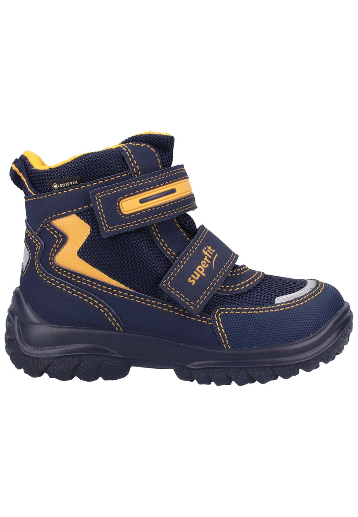 Superfit Stiefel Textil Blau/Gelb Warmfutter - surf4shoes