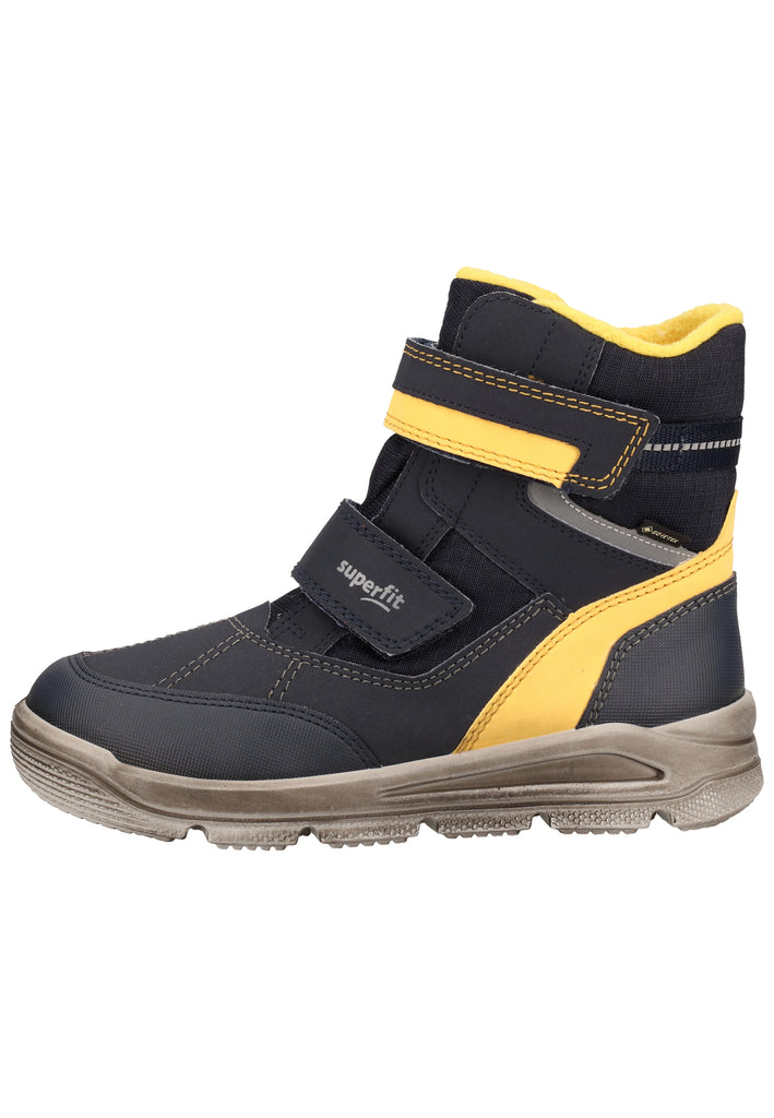 Superfit Stiefel Textil Blau/Gelb Warmfutter - surf4shoes