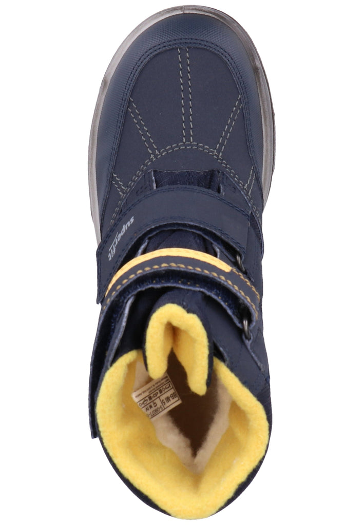 Superfit Stiefel Textil Blau/Gelb Warmfutter - surf4shoes