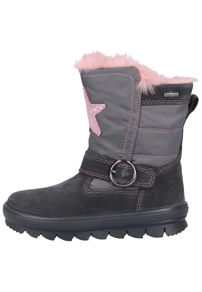 Superfit Stiefel Veloursleder/Textil Grau - surf4shoes