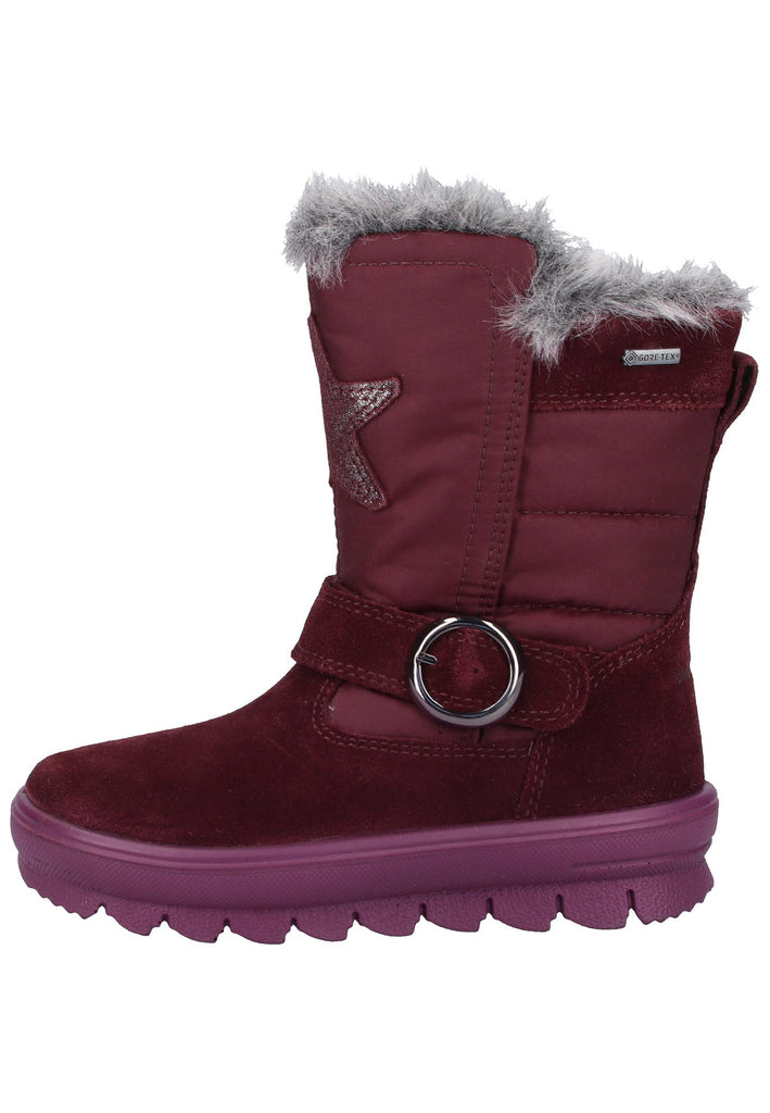 Superfit Stiefel Veloursleder/Textil Rot - surf4shoes