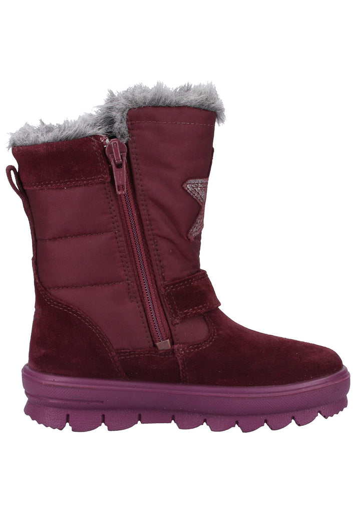 Superfit Stiefel Veloursleder/Textil Rot - surf4shoes