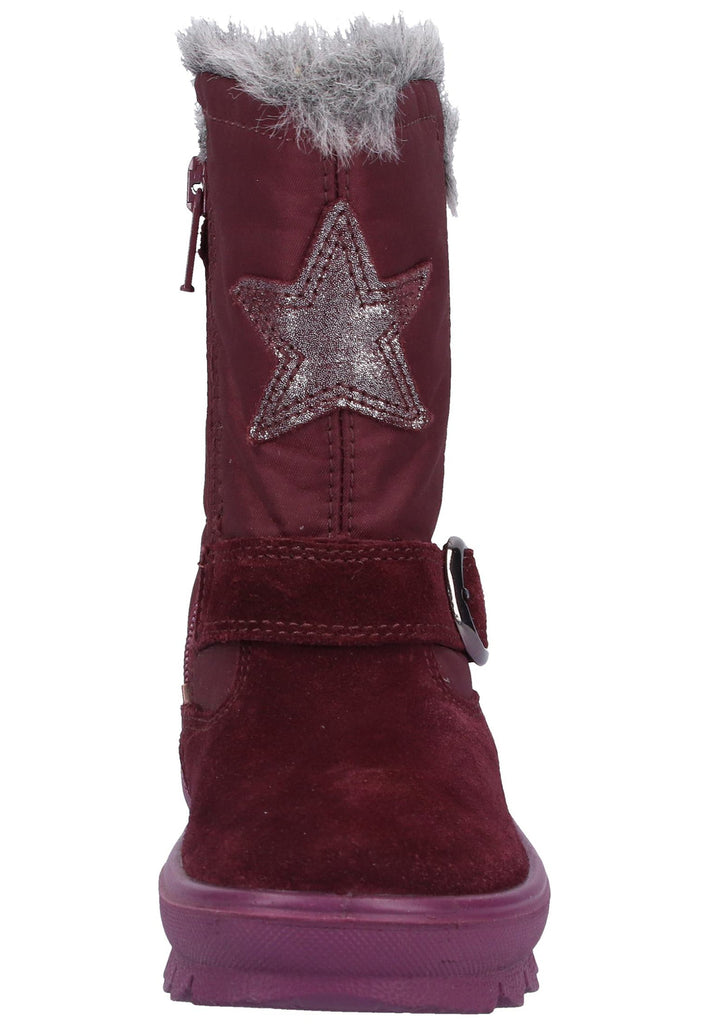 Superfit Stiefel Veloursleder/Textil Rot - surf4shoes