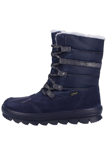 Superfit Stiefel Veloursleder/Textil Blau - surf4shoes