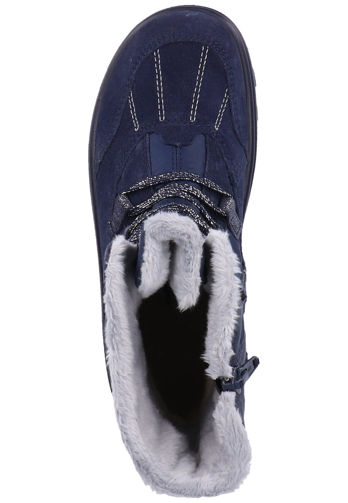 Superfit Stiefel Veloursleder/Textil Blau - surf4shoes