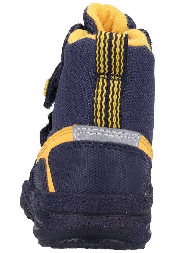 Superfit Stiefel Veloursleder/Textil Blau/Gelb Warmfutter - surf4shoes