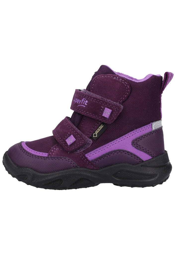 Superfit Stiefel Veloursleder/Textil Lila Warmfutter - surf4shoes