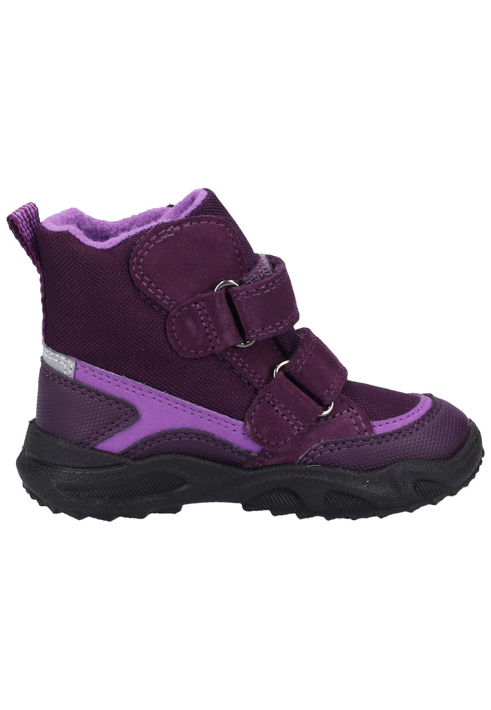 Superfit Stiefel Veloursleder/Textil Lila Warmfutter - surf4shoes