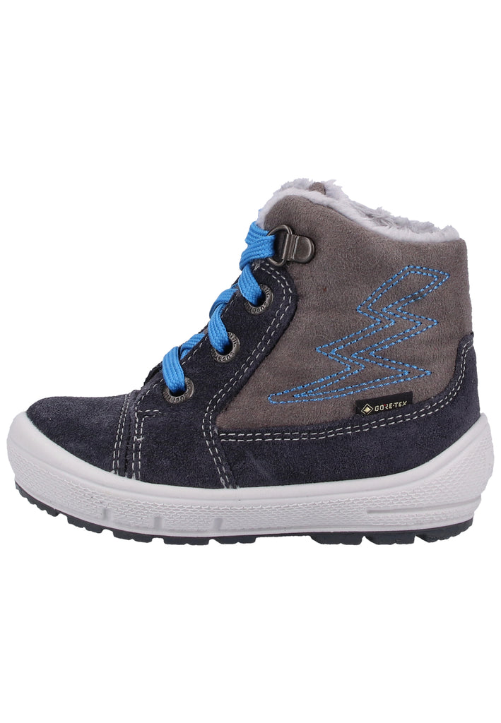 Superfit Stiefel Veloursleder/Textil Grau Warmfutter - surf4shoes