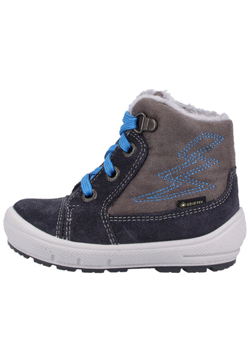 Superfit Stiefel Veloursleder/Textil Grau Warmfutter - surf4shoes