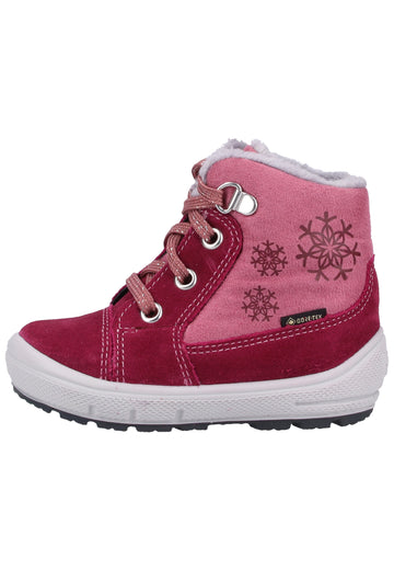 Superfit Stiefel Veloursleder/Textil Rot - surf4shoes