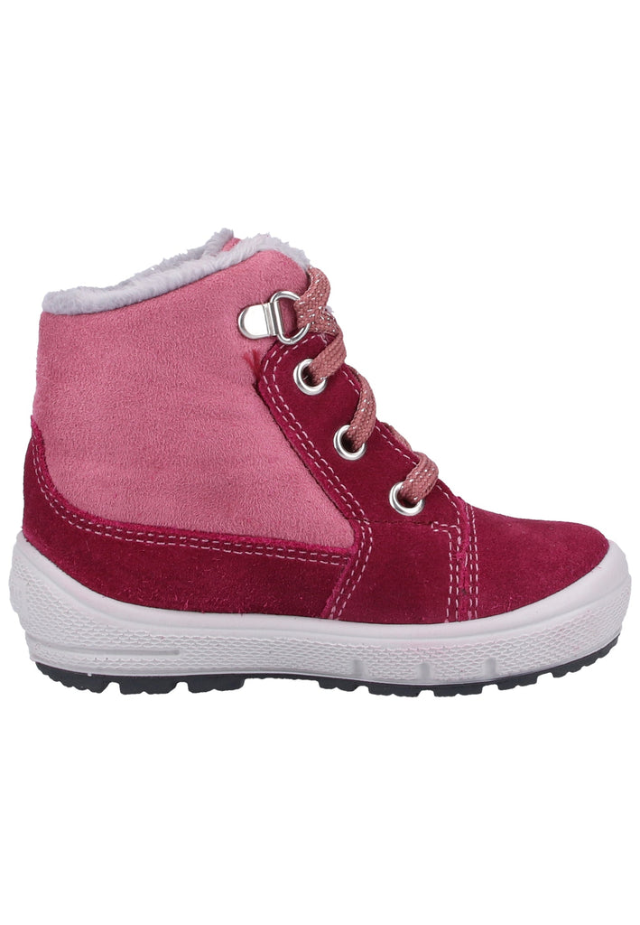 Superfit Stiefel Veloursleder/Textil Rot - surf4shoes