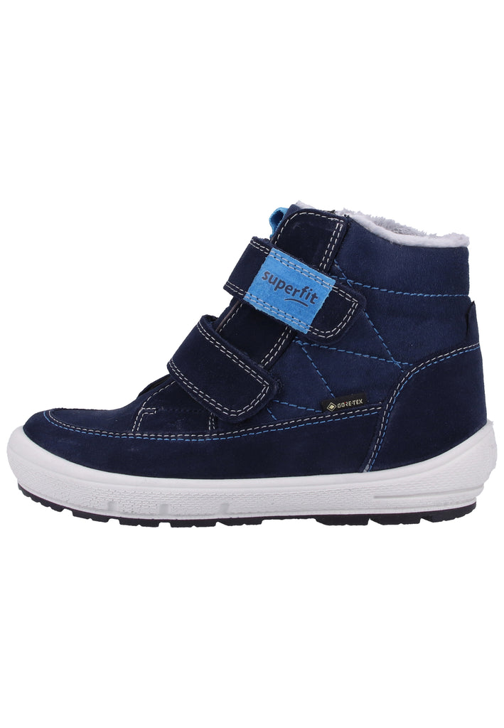 Superfit Stiefel Veloursleder/Textil Blau - surf4shoes