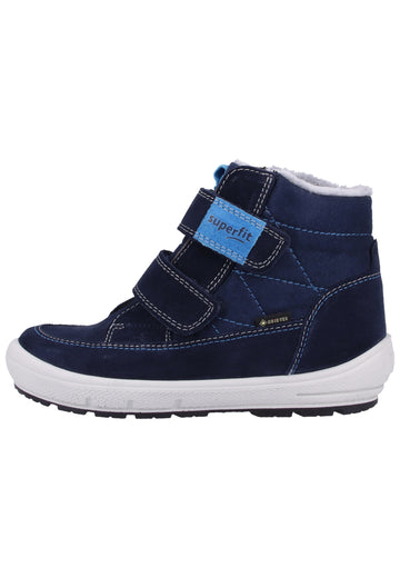 Superfit Stiefel Veloursleder/Textil Blau - surf4shoes