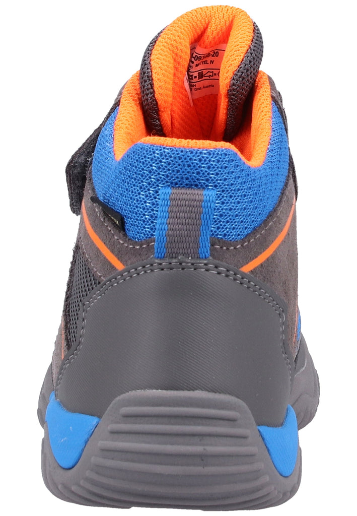 Superfit Stiefel Veloursleder Grau/Orange - surf4shoes