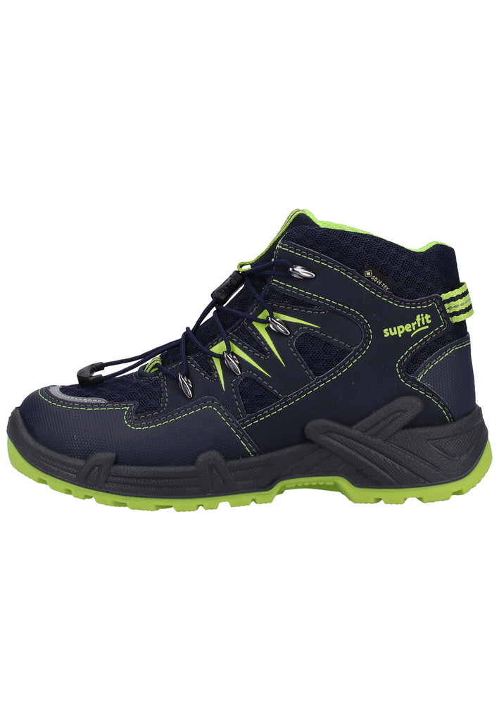 Superfit Stiefelette Lederimitat/Textil Blau/Grün Warmfutter - surf4shoes