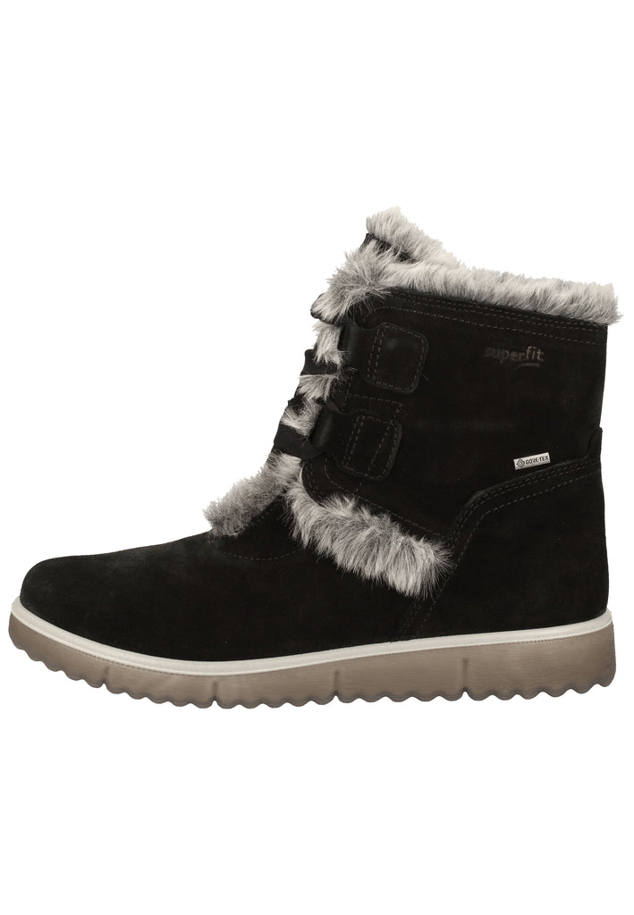Superfit Stiefel Veloursleder/Textil Schwarz Warmfutter - surf4shoes