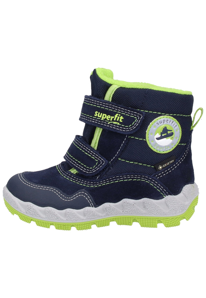 Superfit Stiefel Veloursleder/Textil Blau/Grün Warmfutter - surf4shoes