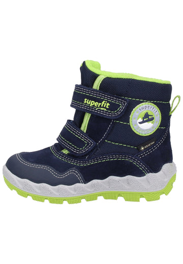 Superfit Stiefel Veloursleder/Textil Blau/Grün Warmfutter - surf4shoes