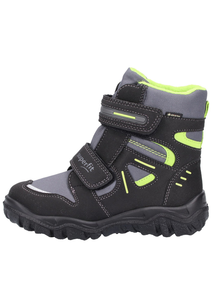 Superfit Stiefel Textil Schwarz/Grün - surf4shoes
