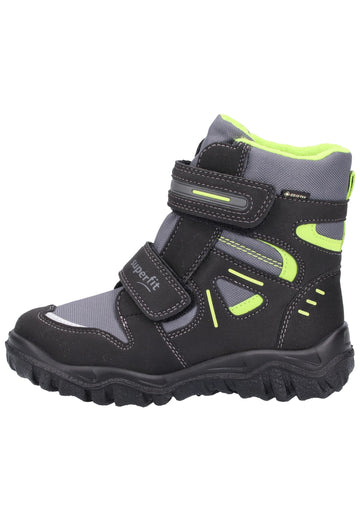 Superfit Stiefel Textil Schwarz/Grün - surf4shoes