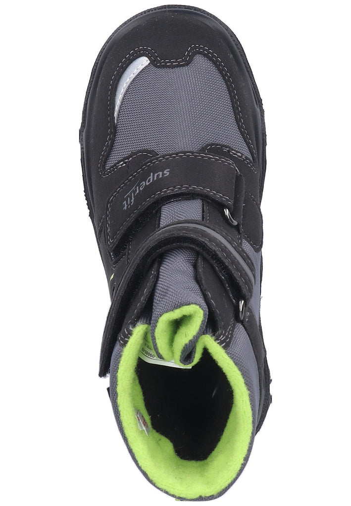 Superfit Stiefel Textil Schwarz/Grün - surf4shoes