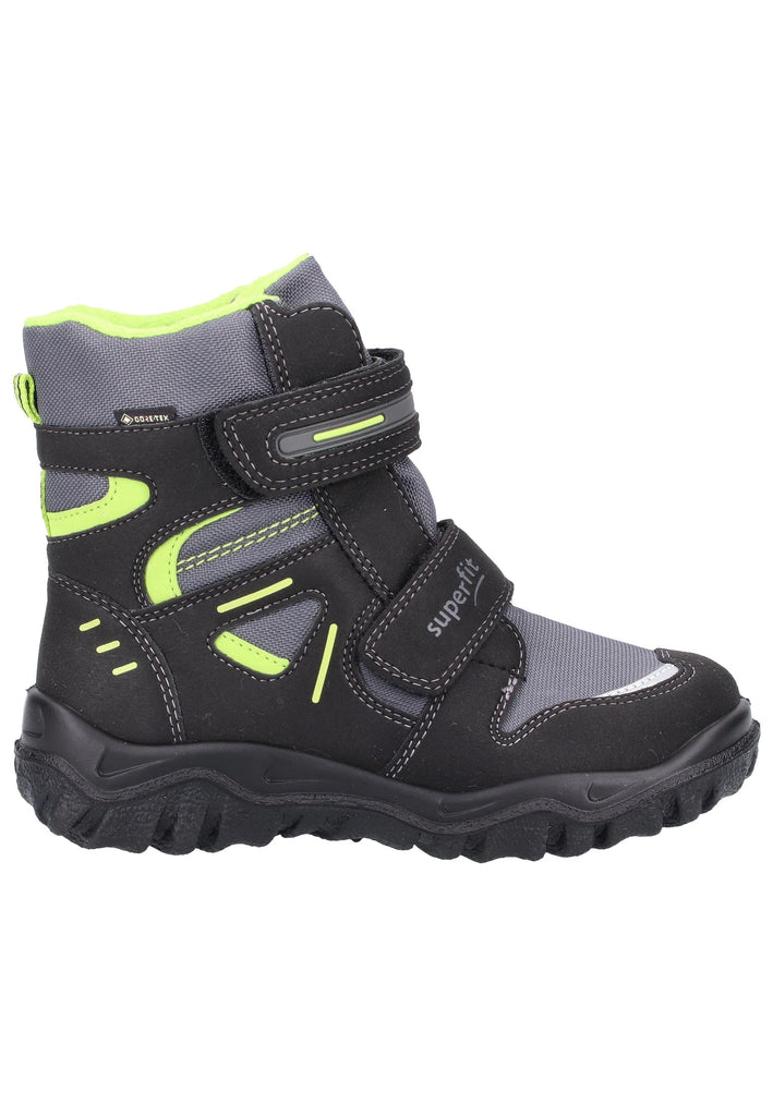 Superfit Stiefel Textil Schwarz/Grün - surf4shoes