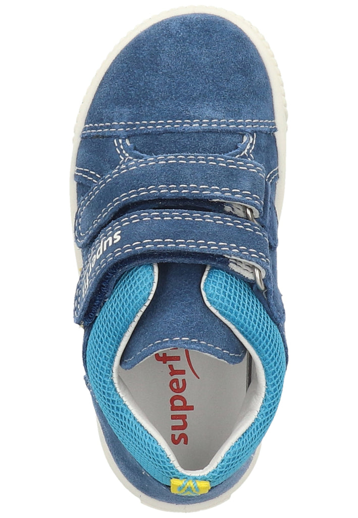 Superfit Halbschuhe Veloursleder/Textil Blau/Gelb - surf4shoes